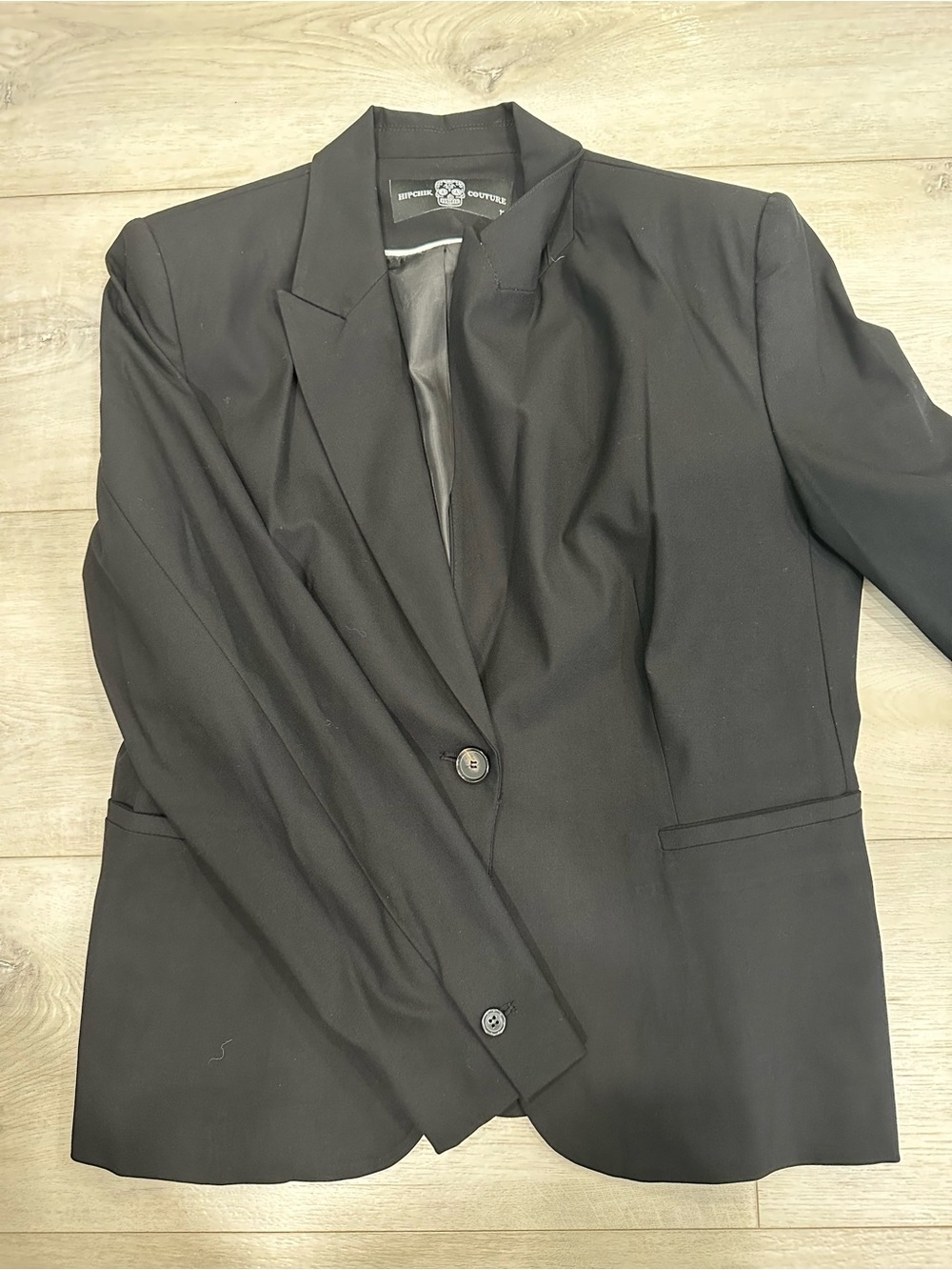 Hipchik Couture Black Rhinestone Butterfly Blazer Size 12